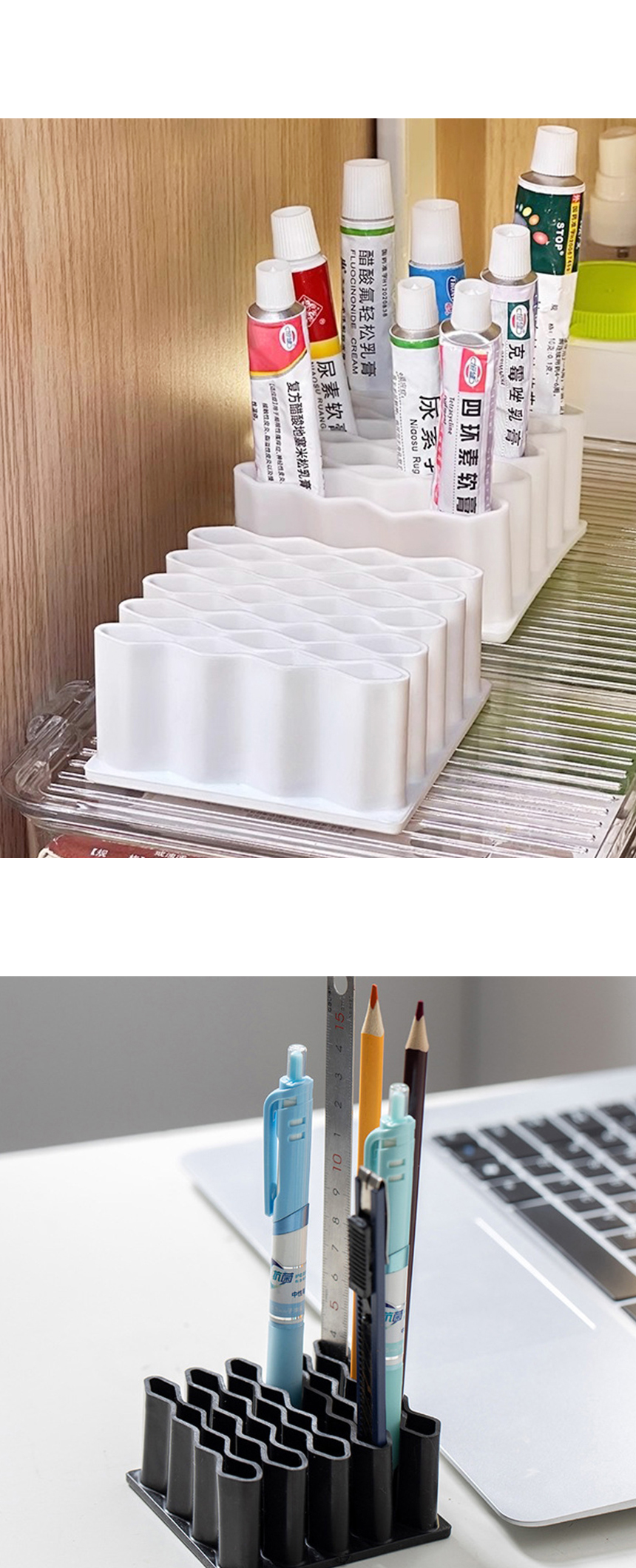 연고 칫솔 연필 메이크업 화장 브러쉬 펜슬 꽂이 정리함 실리콘 보관 상세 이미지 23