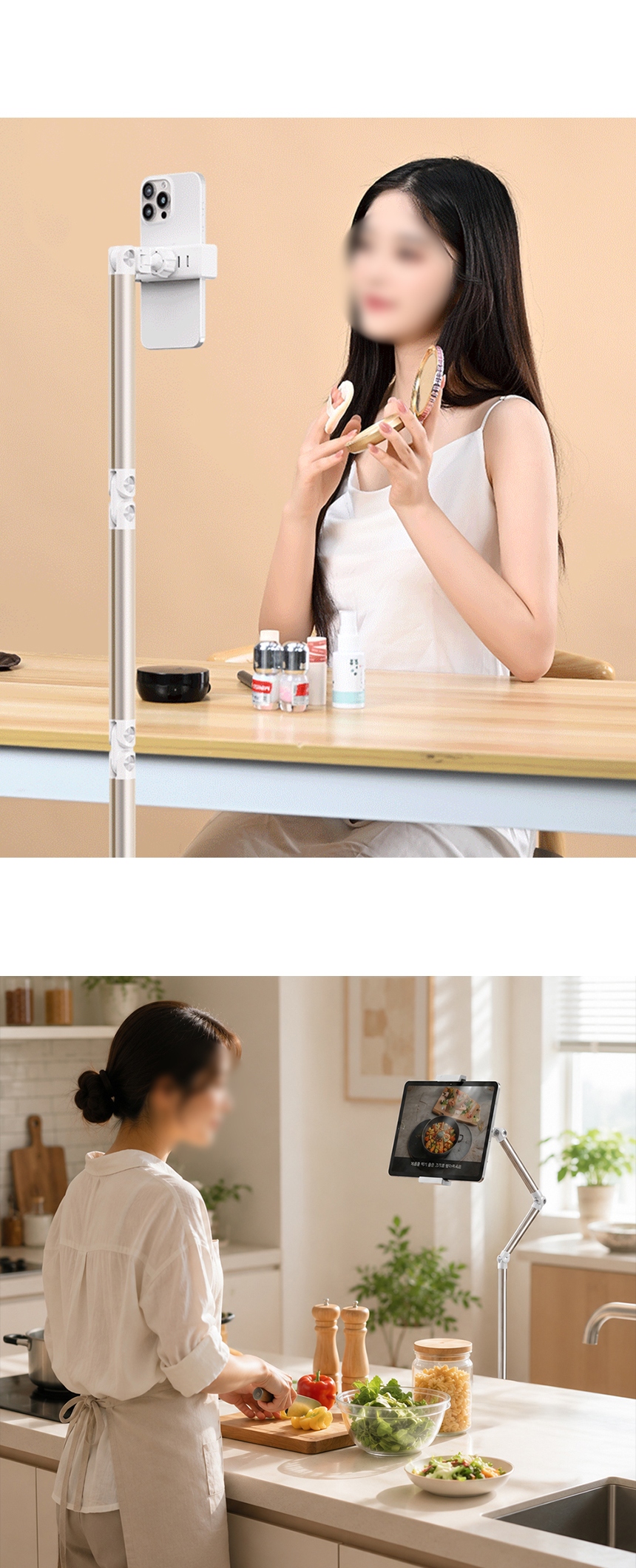 핸즈프리 접이식 휴대폰 핸드폰 스마트폰 태블릿 거치대 자바라 스탠 상세 이미지 22