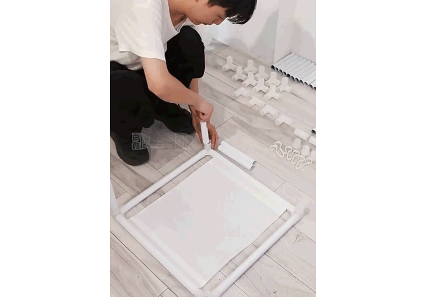 일리나 스탠드 옷걸이 시스템 고정식 2단 행거 선반 드레스룸 조립식 상세 이미지 16