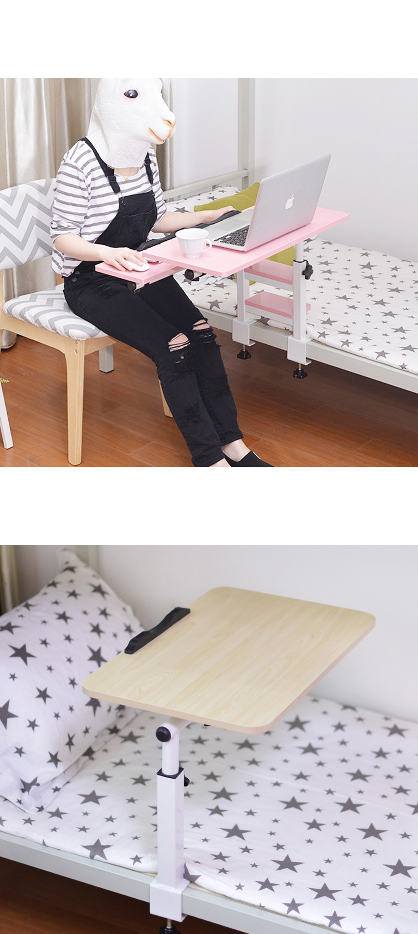 오프닝 침대 테이블 노트북 소파 거실 협탁 사이드 책상 높이조절 상세 이미지 18